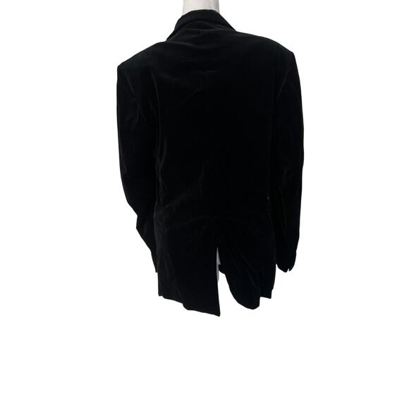 Mediterranean  mens Italian preppy goth faux velvet blazer jacket *no size tag* - Picture 6 of 10
